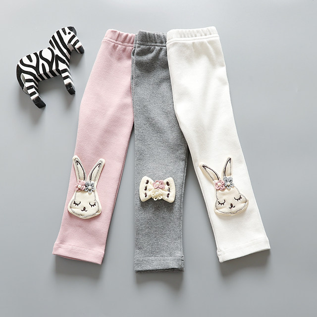 Korean version of baby girl leggings spring and autumn models 0-1-2-3 years old girls new one-year-old baby pants trousers children's clothing