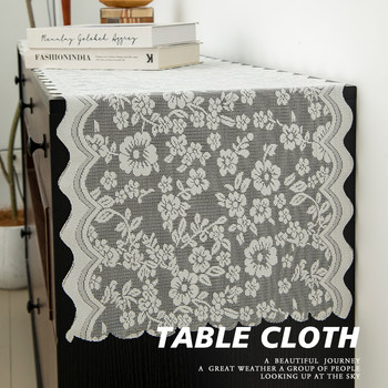 American light luxury lace table flag table cloth light luxury high-end long pastoral tea table table mat porch dustproof mat American light luxury lace table flag table cloth light luxury high-end long pastoral tea table table mat porch dustproof mat