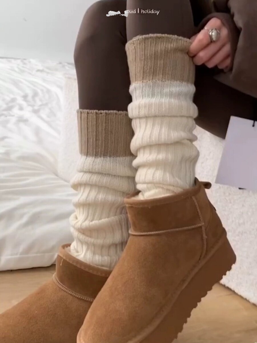 American retro wa set shark pants really good advanced ~ trendy yet lazy autumn winter spell retro socks jacket-Taobao