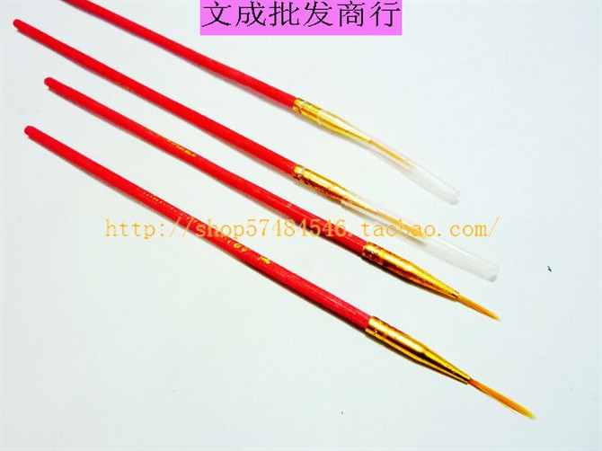 Red Rod Sketching Red Wooden Pole Eyebrow Pen Hook Line Pen Watercolor Pen