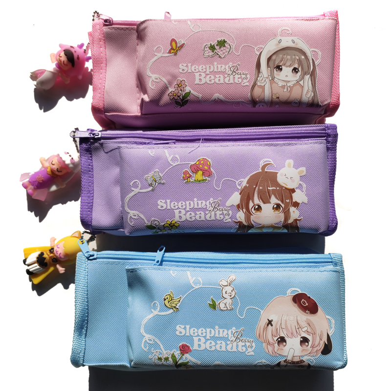 Simple pendant for primary and middle school students, pen-bag pen-curtain pencil case pencil case pencil bag student stationery bag containing box