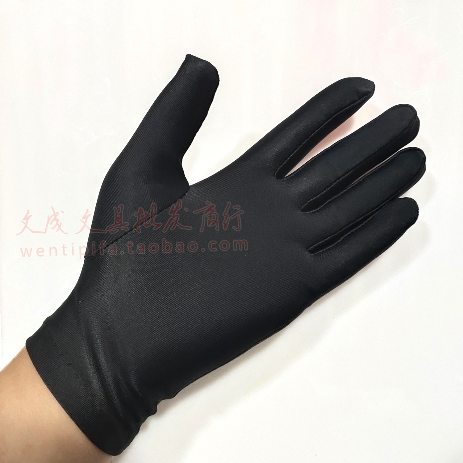Lingyi Spandex Etiquette Gloves High Elasticity Black Gloves Driver Gloves Sunscreen Gloves Silk Gloves Strong Elasticity