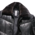 Papo Shiti 2019 mới Hained leather leather nam kinh doanh bình thường lông chồn cổ áo xuống áo khoác T - Quần áo lông thú áo khoác lót lông Quần áo lông thú