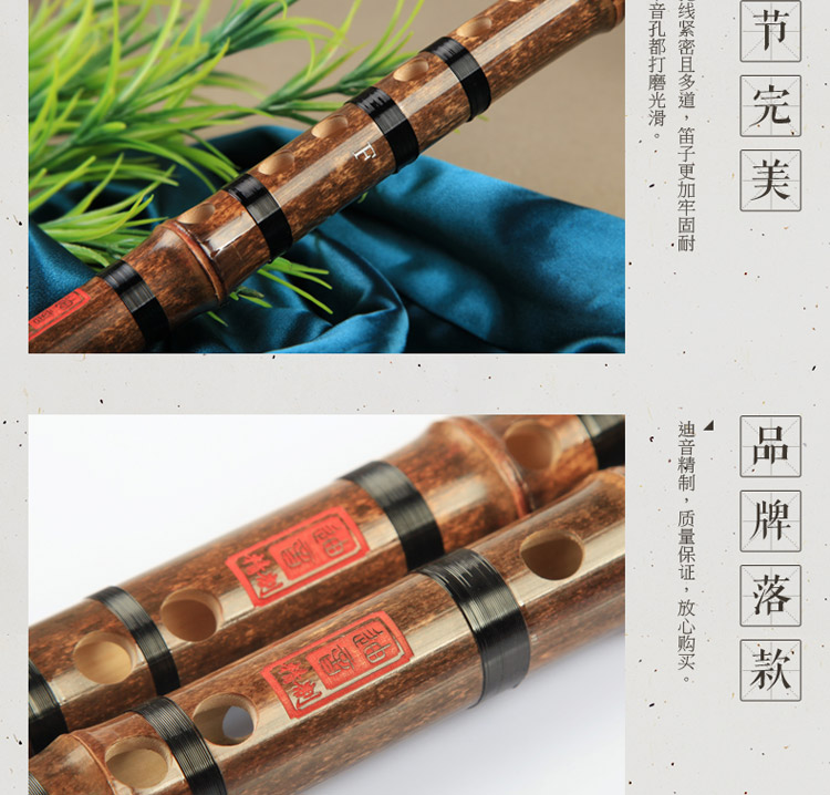 Tự làm sáo trúc sáo Zizhu sáo chuyên nghiệp sáo một phần của hai nhạc cụ quốc gia tùy chọn sáo trúc mua cổ cầm