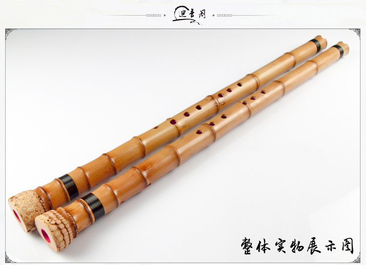 Phần xác thực South Mane Golden Bamboo Big Head 竹 Tre Root Xiao Nhạc cụ GF 箫 sáu / tám lỗ - Nhạc cụ dân tộc ocarina