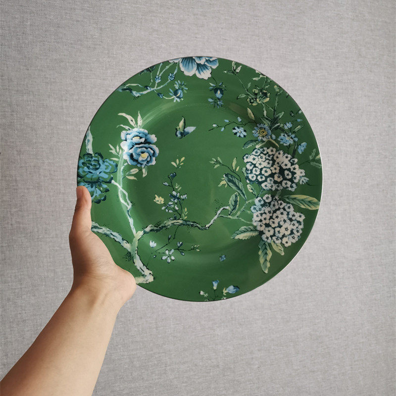 Export to the United Kingdom W home Chinese style ceramics Household gifts Breakfast dinner Dessert plate Afternoon tea underglaze color