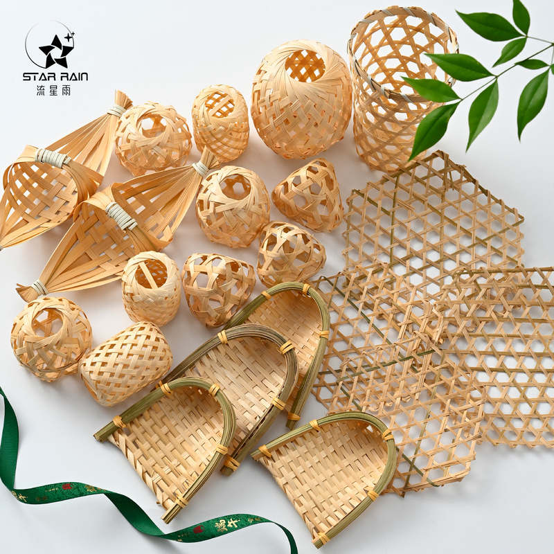 Meteor Shower Dragon Boat Festival Bamboo Series Decorative Ornaments Gourd Multicolored Rope Mugwort Bouquet DIY Materials Floral Art