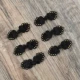 Аксессуар, черное ципао, 6 шт