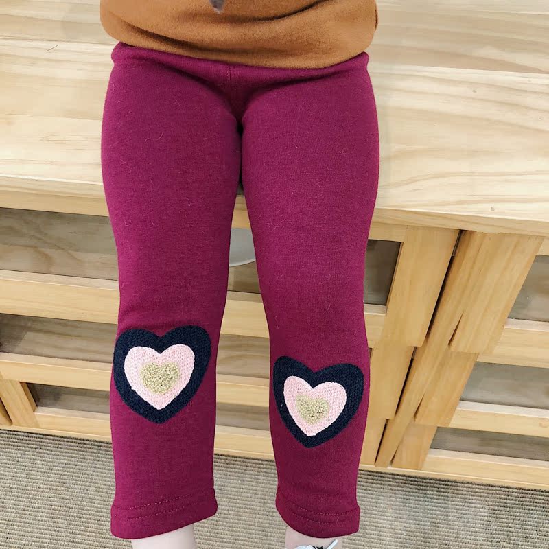 Bé gái cộng với quần legging nhung thu đông mới cho bé dày một chiếc quần nhung bé ấm áp bên ngoài mặc 1-3 tuổi quần áo trẻ em nam
