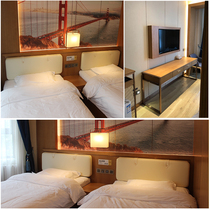 Four-star hotel furniture hotel standard room full bed B & B apartment villa custom paint furniture TV cabinet