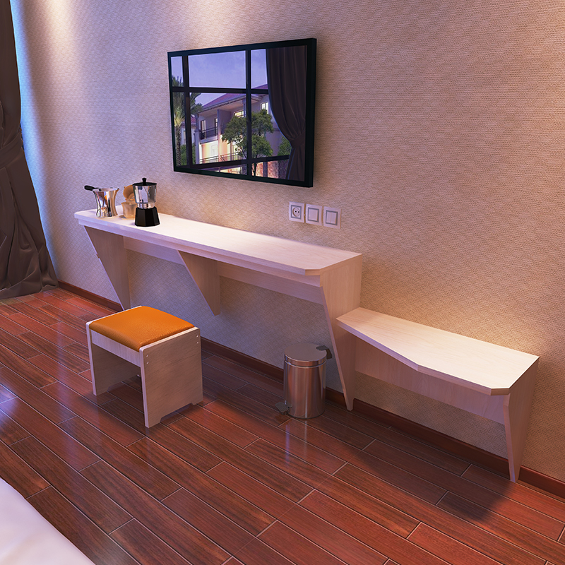 Hotel Guesthouses Hostel apartments minimalist tables Guest house Conjoined computer desk Television Cabinet Plate Style furniture custom-made-Taobao