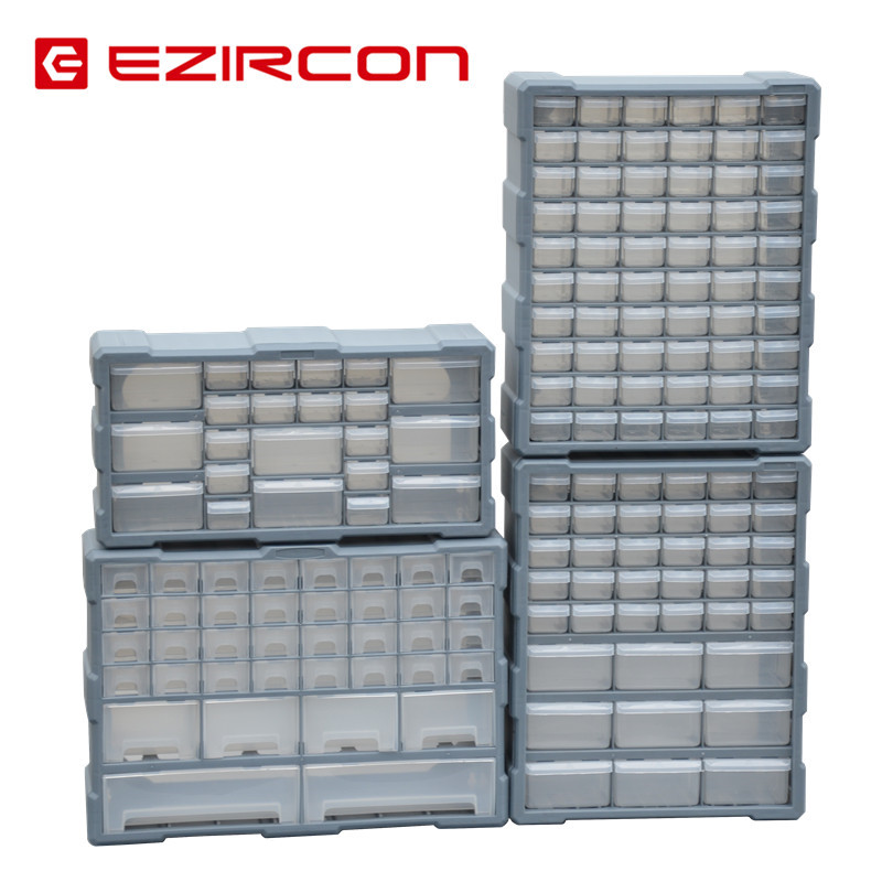 Drawer type parts box New material sub-grid case plastic element box accessories box classification box screw building block containing box