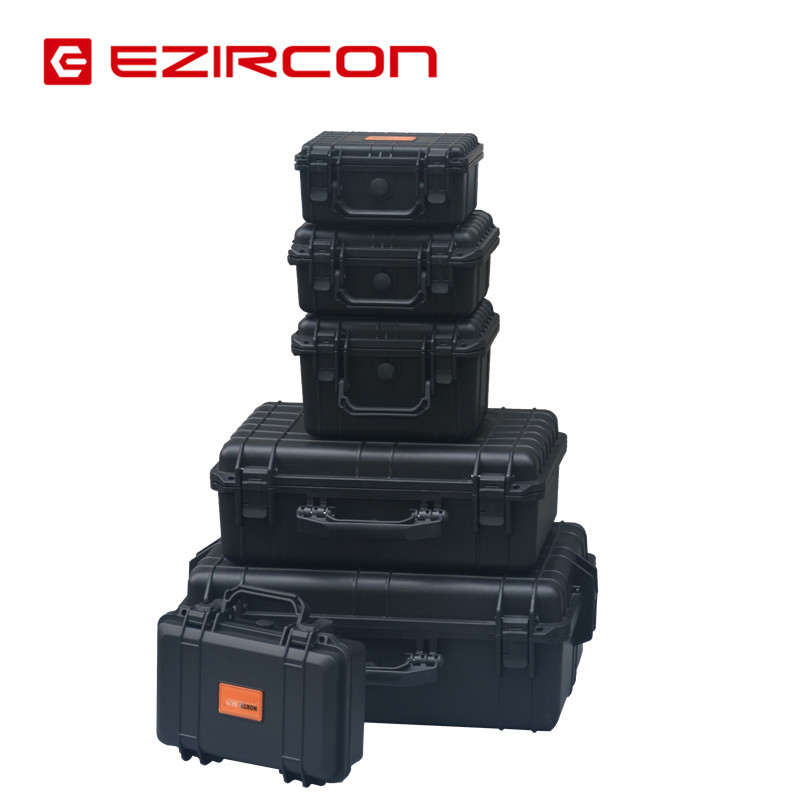 Safety protective box shockproof with lock sponge tactical box trolley instrument box tool box trolley equipment box