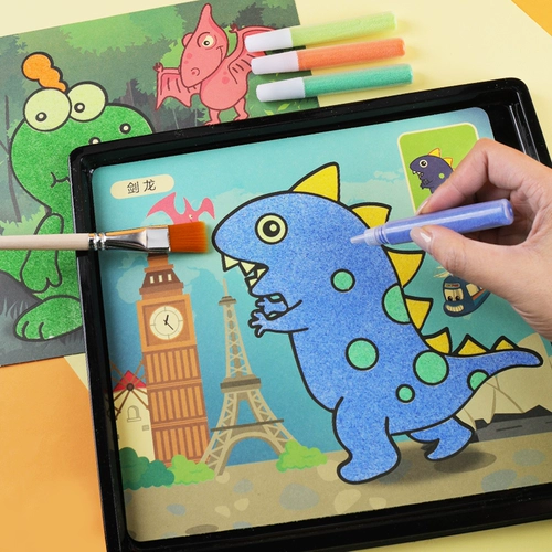 Детский комплект ручной работы, наклейки для принцессы, песок, поделки ручной работы