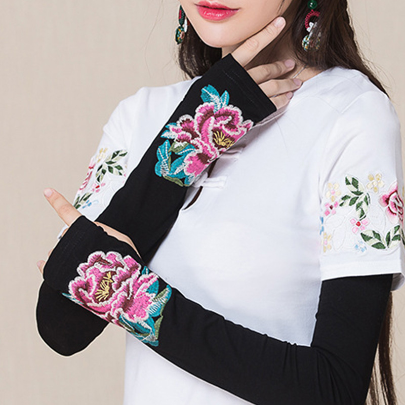 Sleeve-female scar-covered arm covered with long gloves female thin ice sleeve arm half refers to Yang Liping