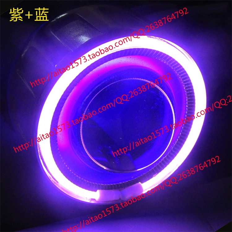 Wuyang Honda - Machete Double Light Lens Angel Eye Devil Eye Xenon Light Đèn pha Refit Đèn mắt cá - Đèn HID xe máy