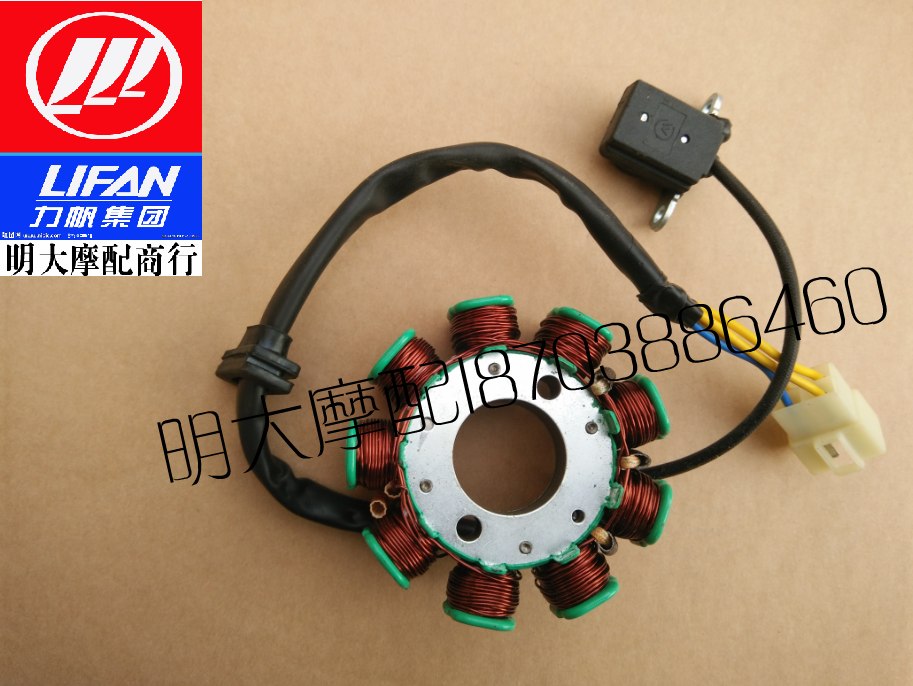 Lifan locomotive parts LF horizontal machine 110 bending beam locomotive with 9-pole full DC stator coil ignition