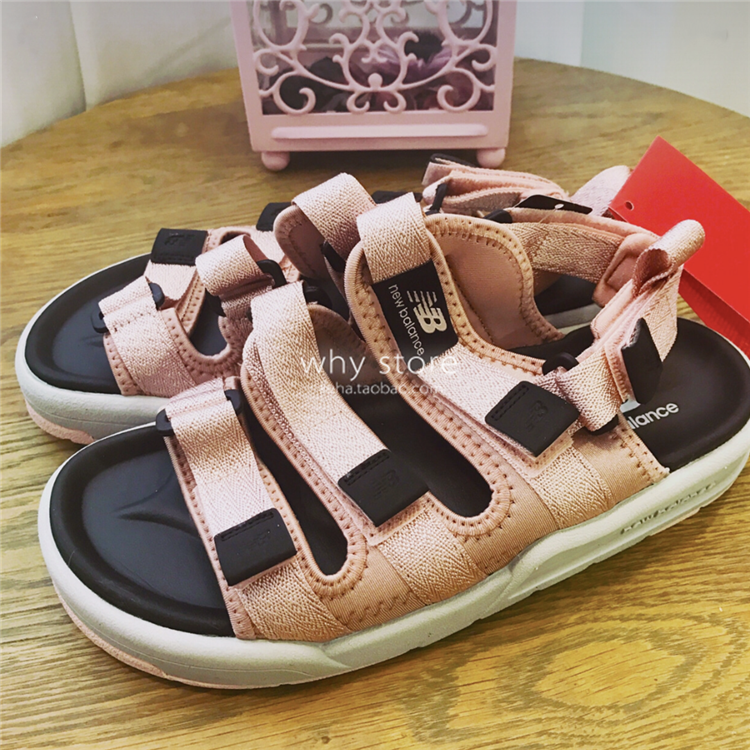 Hàn Quốc new new balance đen cherry hồng nam giới và phụ nữ thể thao bãi biển dép dép sd3205bbw giày sandal nữ