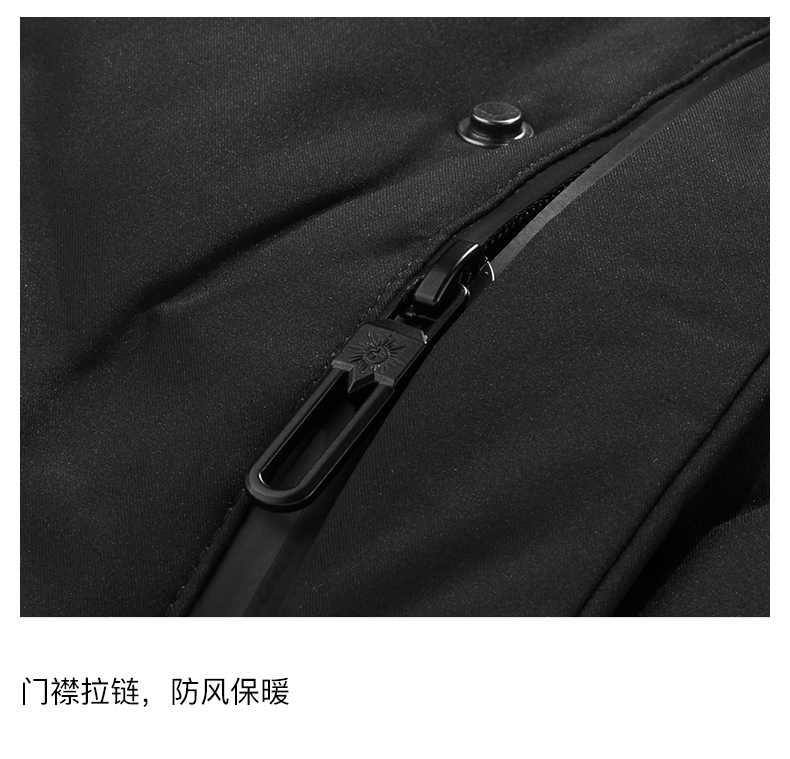 STAVA斯得雅 男士加厚中长款立领羽绒服 90%含绒量 图14