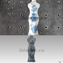 Vase 3D scanning smooth surface 3D inspection Industrial 3D scanner color 3D scanning