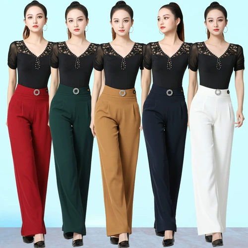 Штаны, высокая талия, свободный крой