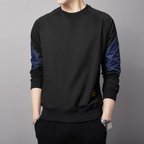 Round neck sweater men long sleeve T-shirt 2021 Spring and Autumn New Base shirt wild trend autumn loose top ins ins