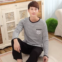 Trang phục mới mặc bên ngoài sinh viên đại học Trung Quốc và Hàn Quốc đồ bộ pijama nam