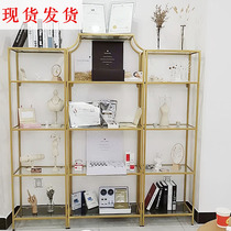 Spot Nordic Wrought iron glass shoe rack display stand Creative bag shop products Shoe store Shoe rack Trophy display stand