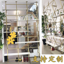 Nordic entry hollow screen partition shelf Floor-to-ceiling creative single apartment partition shop partition screen frame