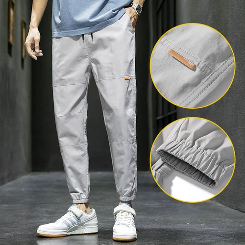 Летние тонкие хлопковые шелковые штаны, свободный крой, подходит для подростков