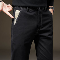 Casual pants mens trousers 2020 Autumn New Korean version of the trend Joker slim straight tube youth belt pants