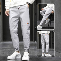 Sports pants mens spring and autumn trend loose Harlan autumn and winter youth toe Joker tooling casual pants men