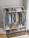 Simple wardrobe hanging clothes rack dormitory rental house fabric clothes rack household iron rack bedroom storage modern simple