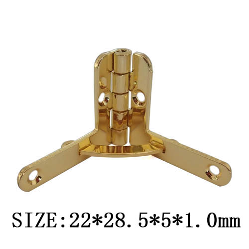 There are many manufacturers supplying iron gold jewelry box hinge hinge L-shaped hinge seven-word hinge 22*28 5*1 0