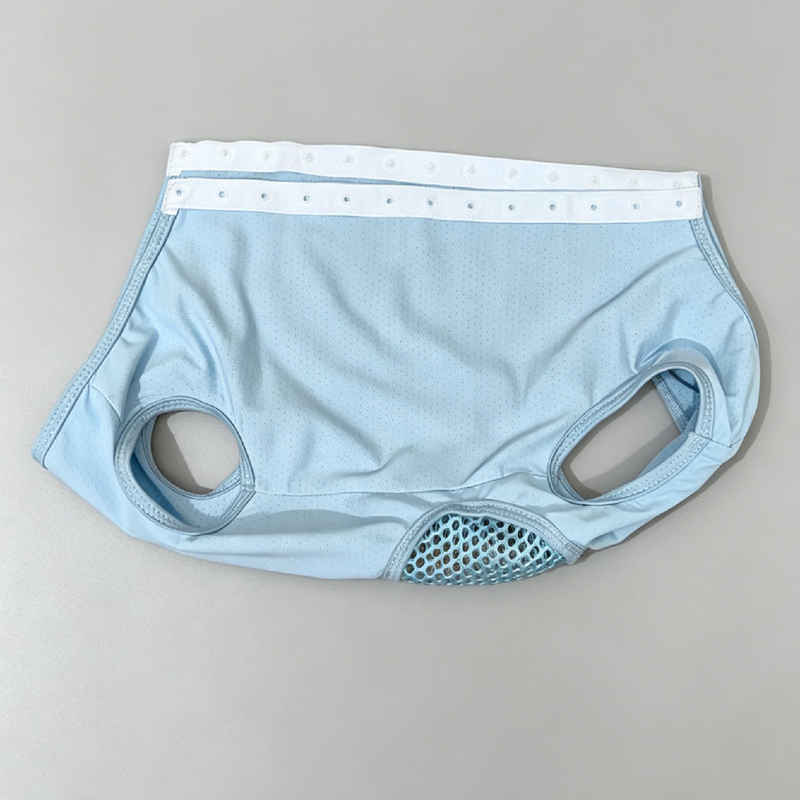 Dog Four-Legged Cooling Clothing, Home Physiological Pants, Ice Silk Thin Vest, Breathable Anti-Harassment Clothing for Bichon and Teddy