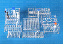 Organic glass blood sampling tube rack blood collection tube rack blood normal regulation rack biochemical tube frame 96100 holes
