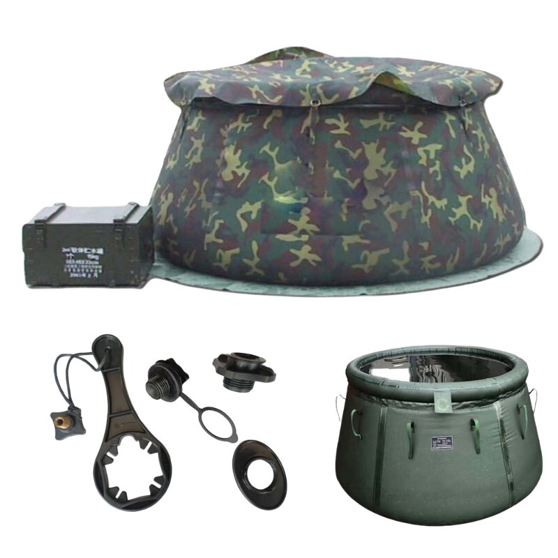 2 Cube Camouflage Storage Tank 2003-2 Soft Water Storage Tank Field 2 Ton Foldableing Water Bag Inflatable Breath Mouth Accessories 2 Cube Camouflage Storage Tank 2003-2 Soft Water Storage Tank Field 2 Ton Foldableing Water Bag Inflatable Breath Mouth Accessories