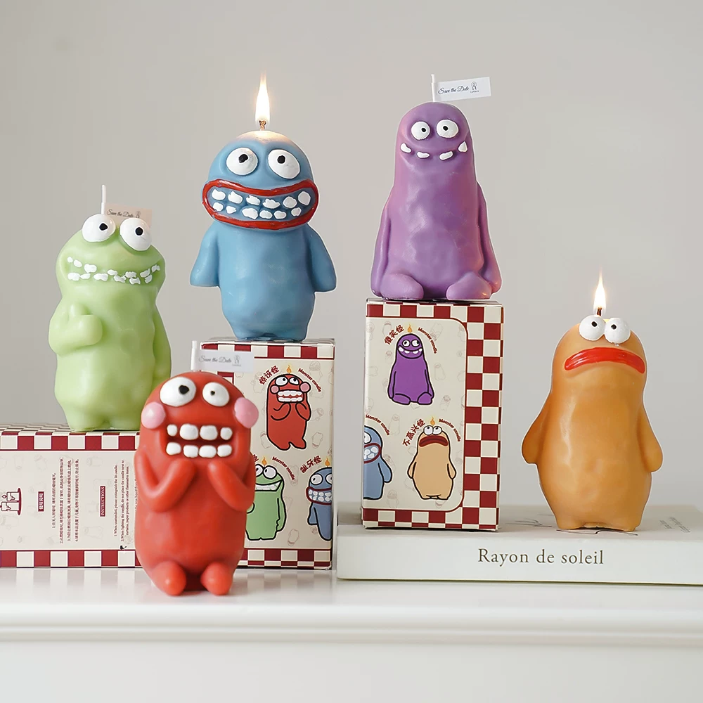 Монстр, арома-какой ароматерапии, фирменная милая креативная свеча, подарок на день рождения, стиль высокого качества