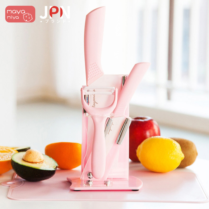 maayamiya baby auxiliary food tool set of baby deputy food tool cutting board child water fruit knife ceramic knife japan