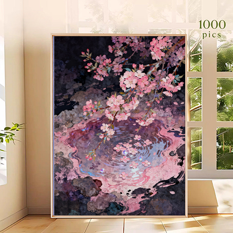 Light and Butterfly Series Wooden Puzzle 1000 Pieces Gift Educational Healing Decoration