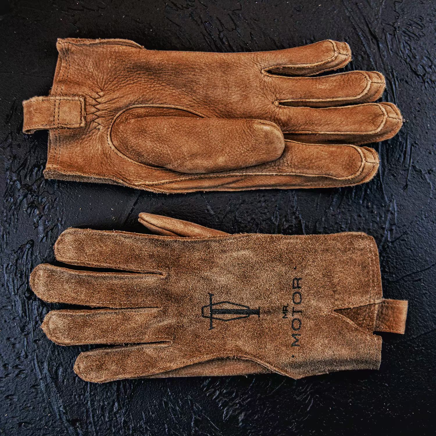 MR MOTOR bear claw nubuck leather outdoor workwear punk cycling sports retro motorcycle gloves