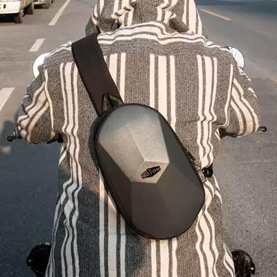 (Polyhedron)MR MOTOR tide brand motorcycle lightweight riding back one shoulder oblique cross small shoulder bag chest bag