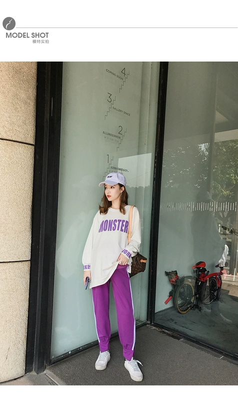 Bà bầu mùa xuân phù hợp với phong cách thời trang mùa xuân lưới phong cách đỏ mùa hè phương tây bà bầu mùa xuân và mùa thu phong cách nhỏ tươi mát phù hợp với hai mảnh - Áo thai sản
