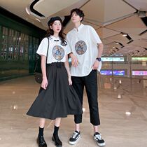 Class clothes High School students Xia ancient style campus dress Republic of China personality custom Chinese elements literary graduation set three retro