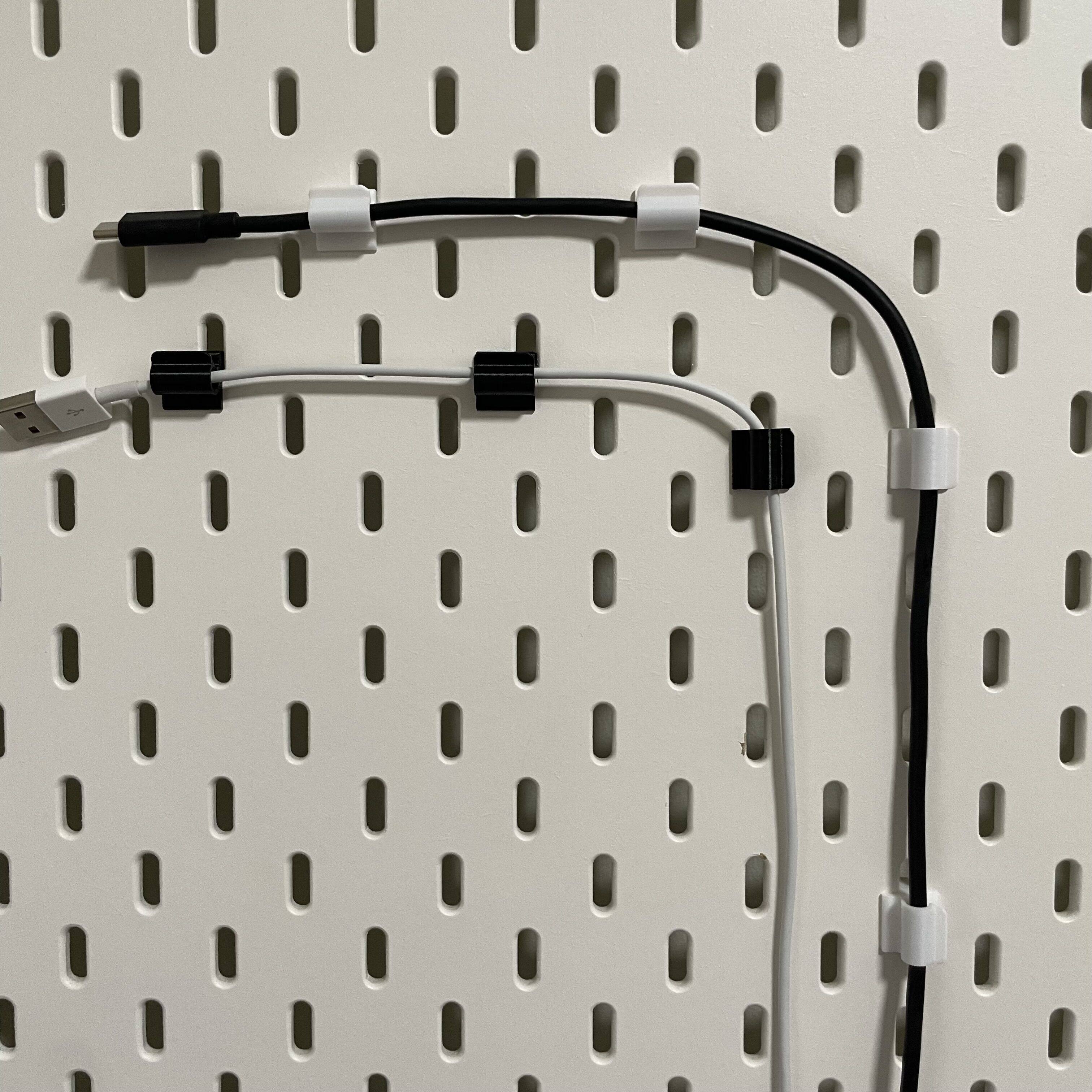IKEA hole board accessories Wire management bracket Snap wire storage wire network cable data cable wire SKADIS