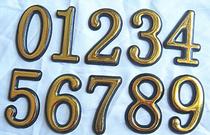 2021 spot door number KTV box room number plate plastic bronzing instant sticker number