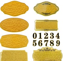 Acrylic pattern blank floor number plate Hotel number sticker digital room number card house number