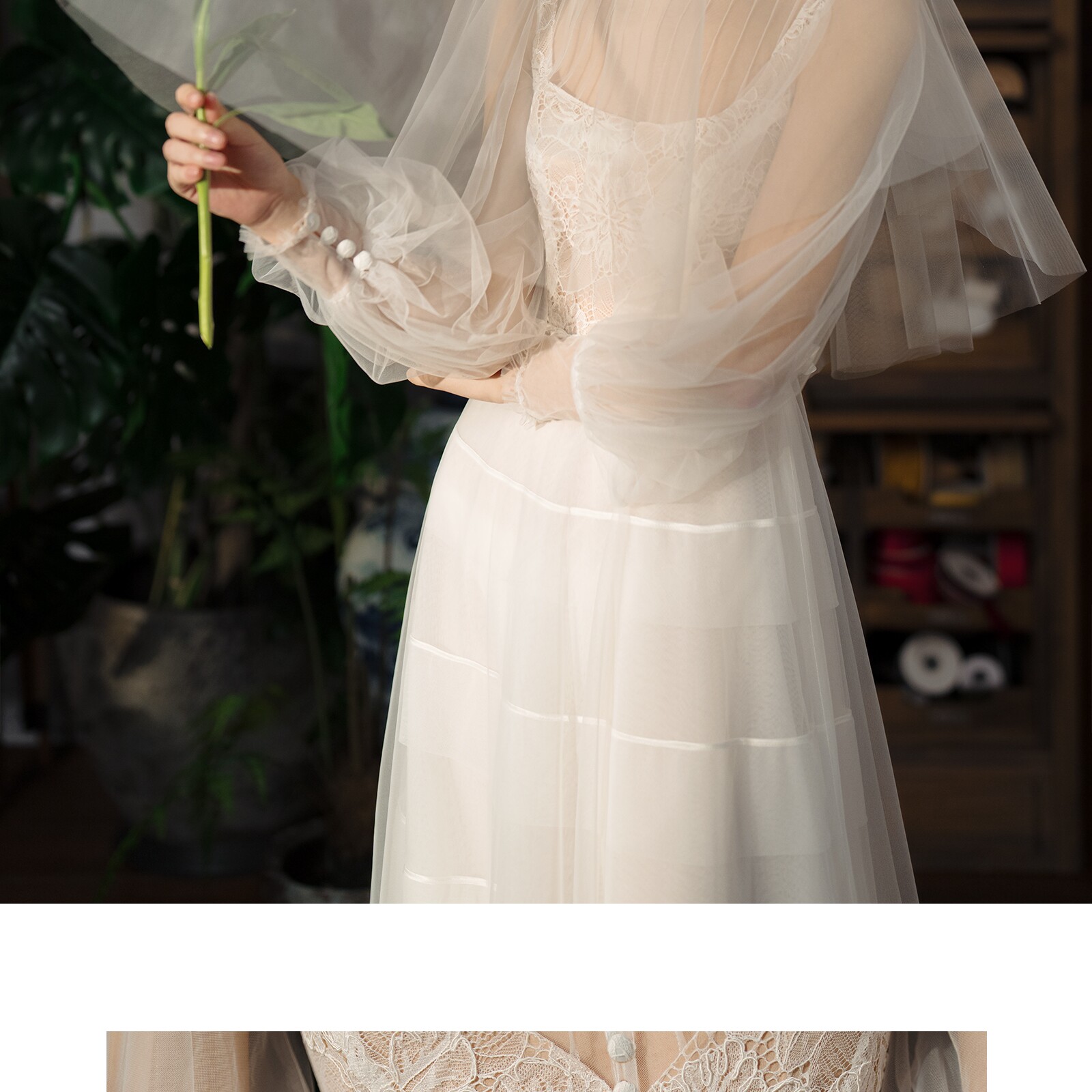 Ретро дизайнерское свадебное платье для невесты, оригинальная кружевная длинная юбка, французский стиль, А-силуэт 