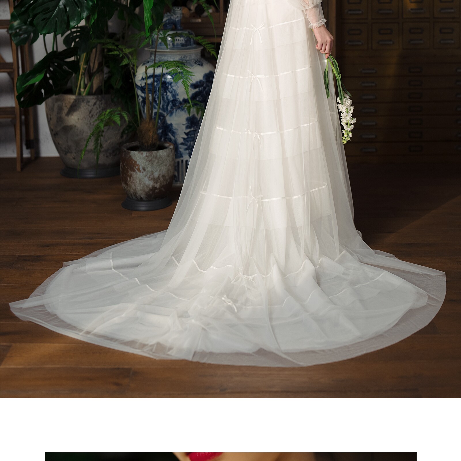 Ретро дизайнерское свадебное платье для невесты, оригинальная кружевная длинная юбка, французский стиль, А-силуэт 