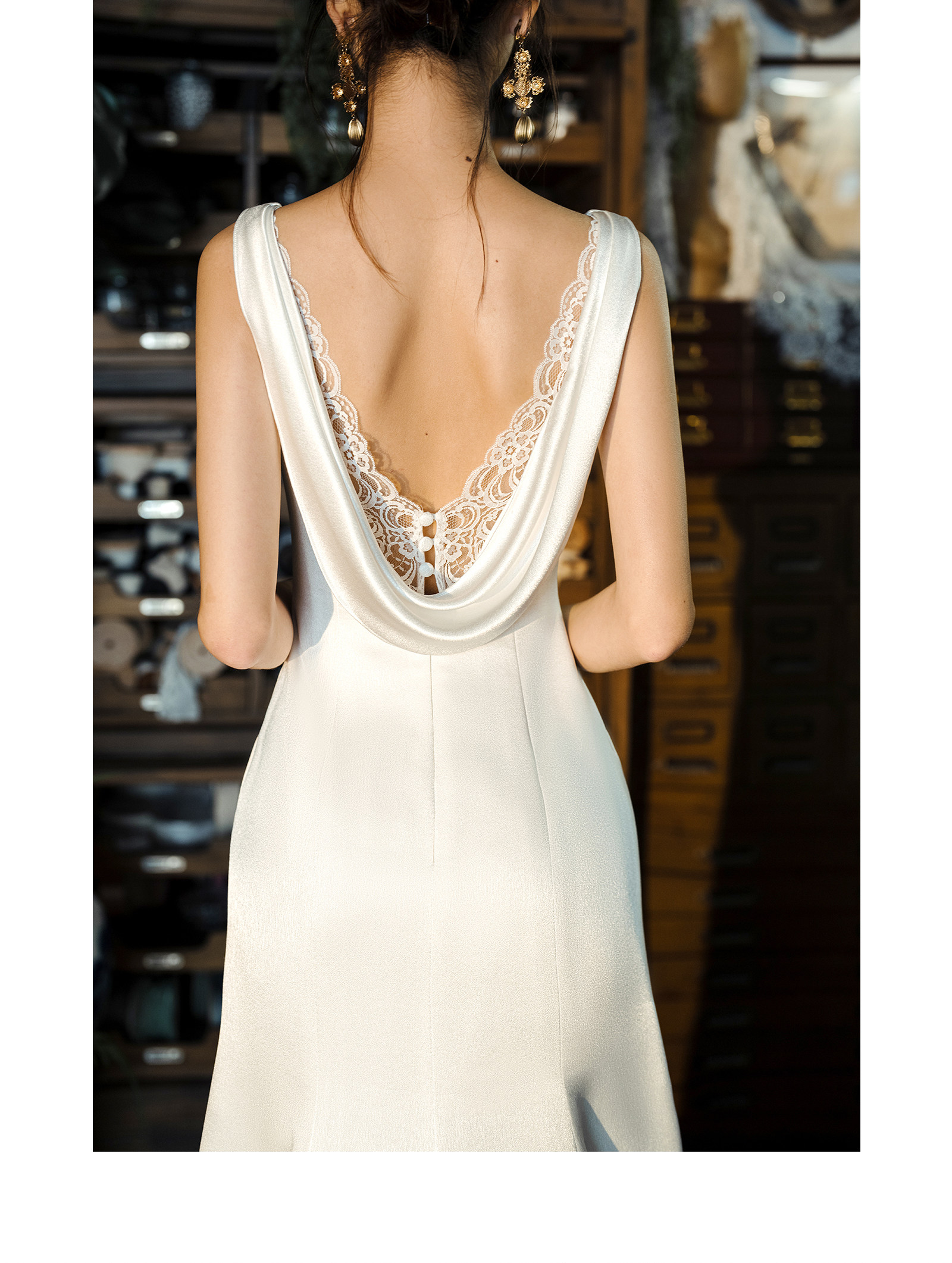 Элегантное белое свадебное платье для невесты, длинная юбка, французский стиль, крой «рыбий хвост», с открытой спиной, открытые плечи 